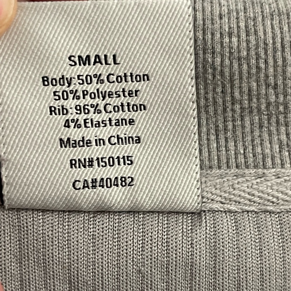 Varley Cyrus Half Zip Ribbed Gray Size Small - Picture 8 of 13